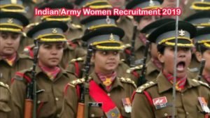 Indian Army Women Recruitment