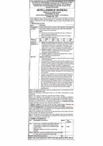 Intelligence Bureau JIO Recruitment 2023 pdf